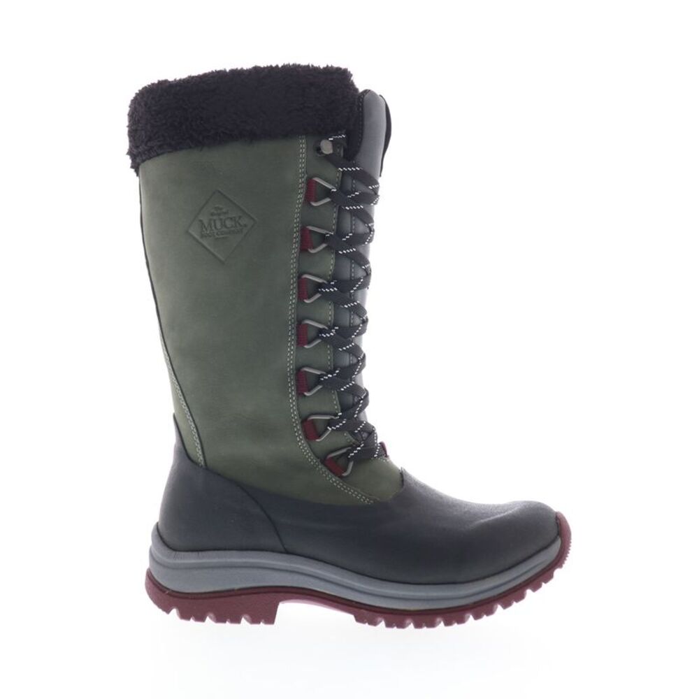 Original Muck Womens Arctic Apres Lace Tall Gray Boots (NWT)